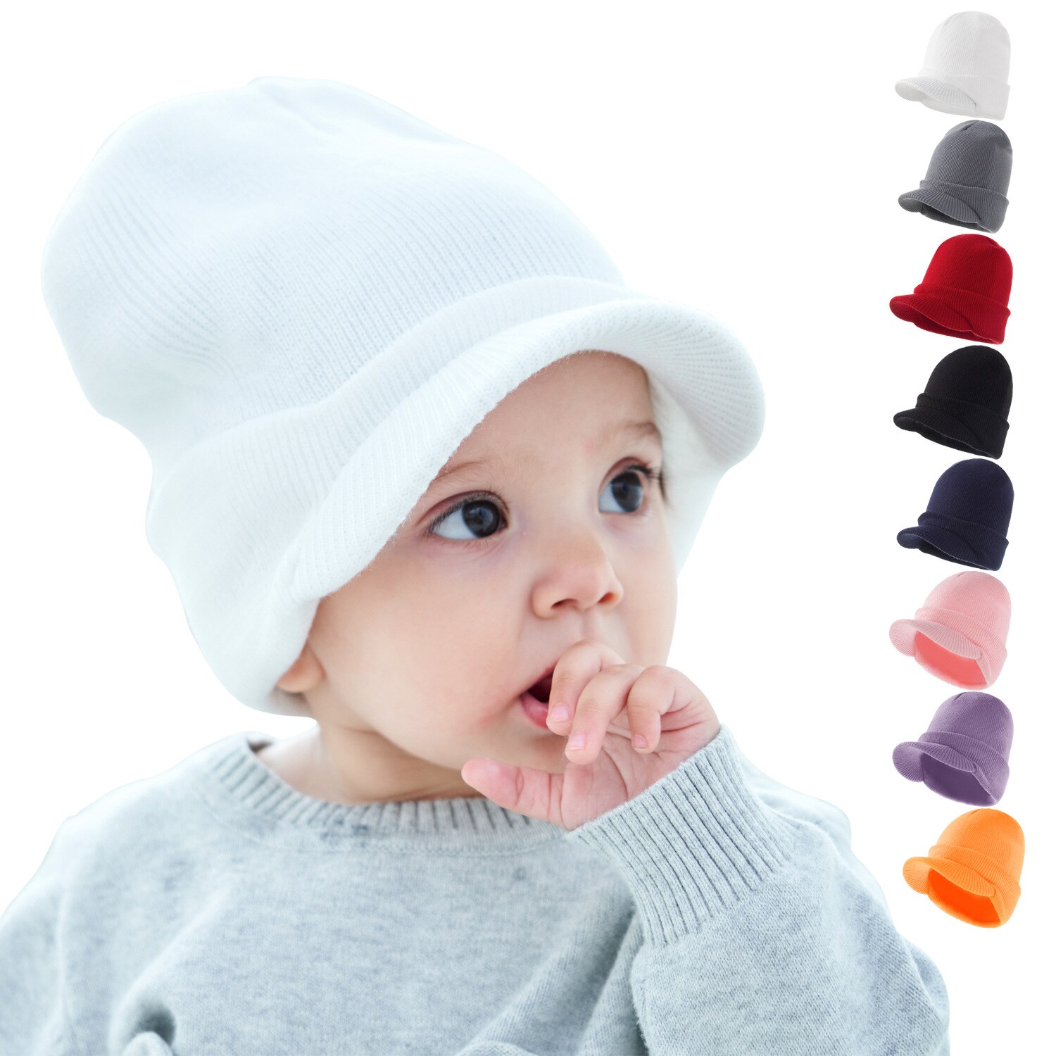Chapeaux d& hiver en laine tricotes pour enfants de s..